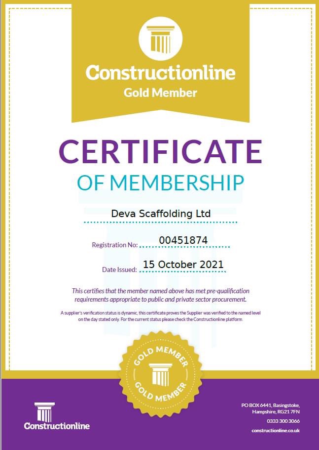 LtdDeva's tweet photo. That's our Constructionline Gold & Acclaim Accreditations completed for another year!!
#ConstructionlineGOLD #Acclaim #Accreditations #Devascaffolding https://t.co/vYK2EHFAdP