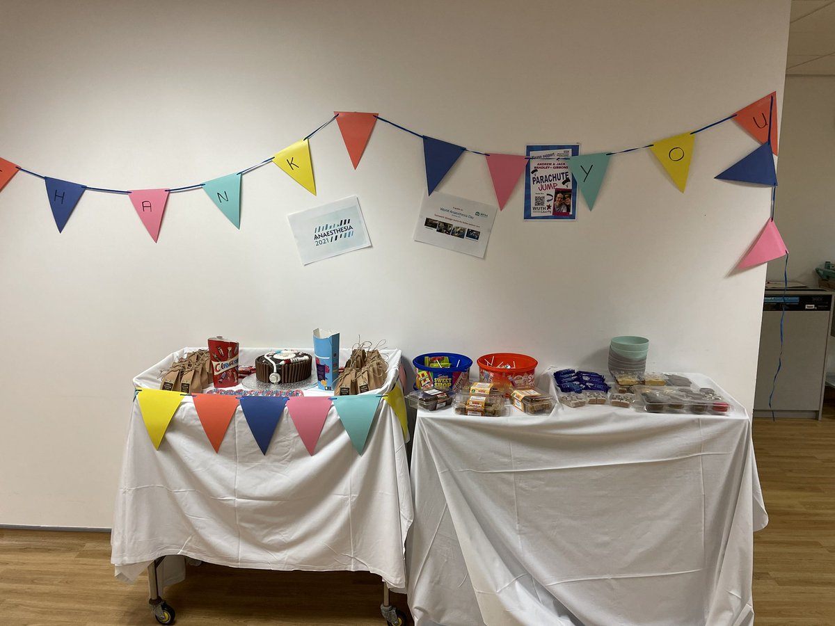 Happy world anaesthesia day to all our amazing staff. Please enjoy some treats from all on SEAL for all your hard work. <a href="/leebennett77/">Lee Bennett</a> <a href="/PickstockSarah/">sarah pickstock</a> <a href="/DavisNicola1/">Nikki Van Schie</a>