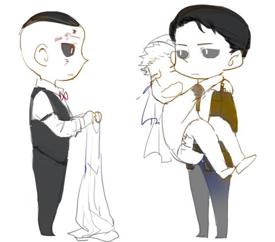 "The heck, Waylon!
Don't act like a little girl!
He only wants you to try this...outfit!"

Artist: ???

#Outlast #MilesUpshur #WaylonPark #EddieGluskin