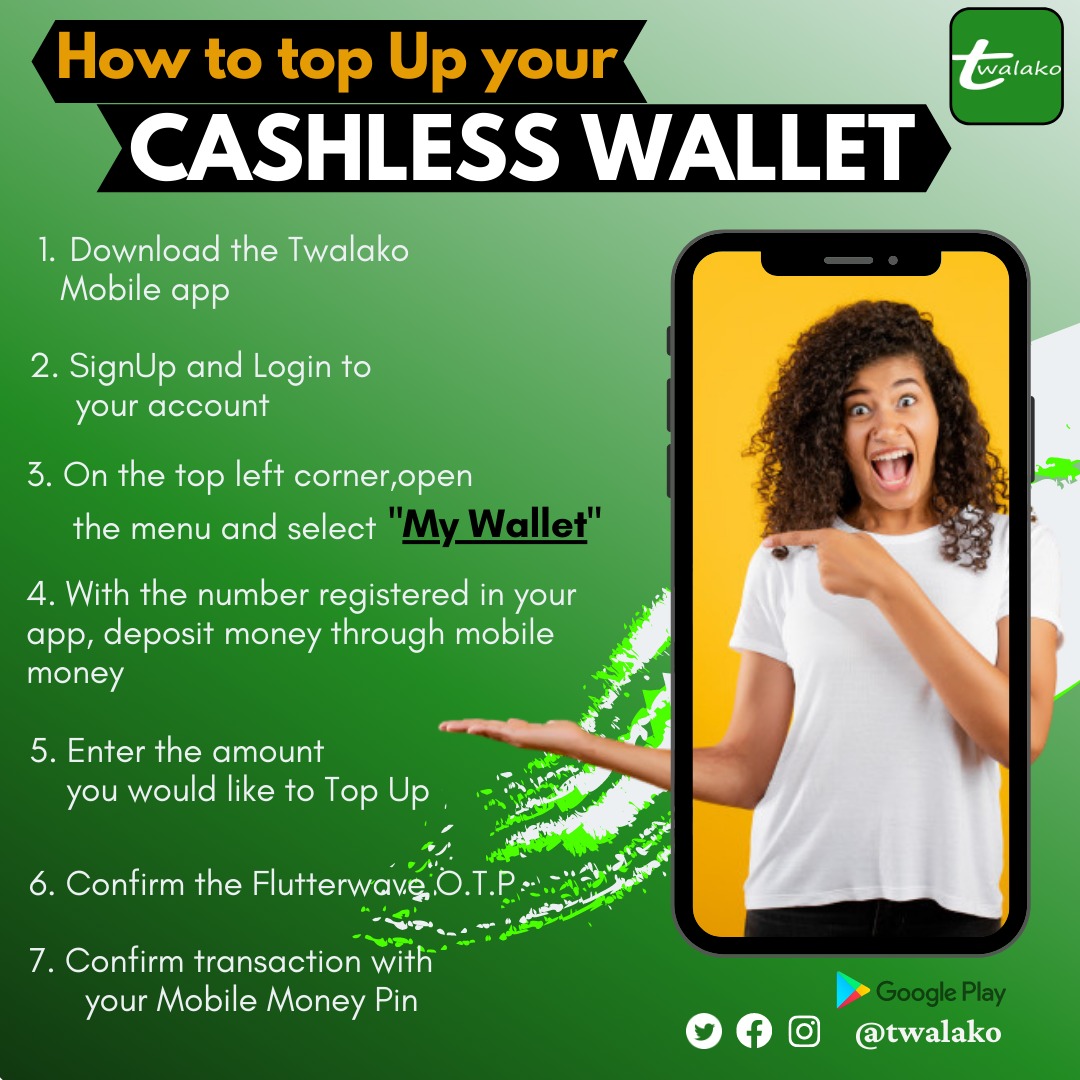 PrisPriscy3's tweet photo. Make your monthly transport easy and better with @twalako once you have deposited cash on your mobile money account and allow your self to only top your wallet for payments.
Link in to get the app https://t.co/iJvdO5Yqzf
@twalako 
#cashlessrides
#paymentmadeeasy https://t.co/XGb6iW74k3