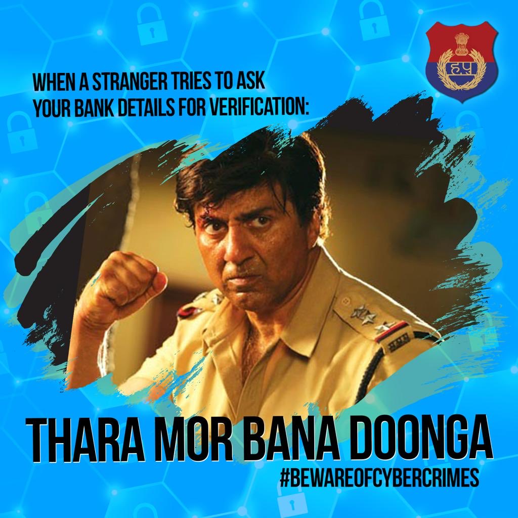 NCB_Haryana's tweet photo. बैंक डिटेल माँगने वालों के झाँसे में ना आएँ। #BeCyberSmart https://t.co/x1ZRNtT3GR
