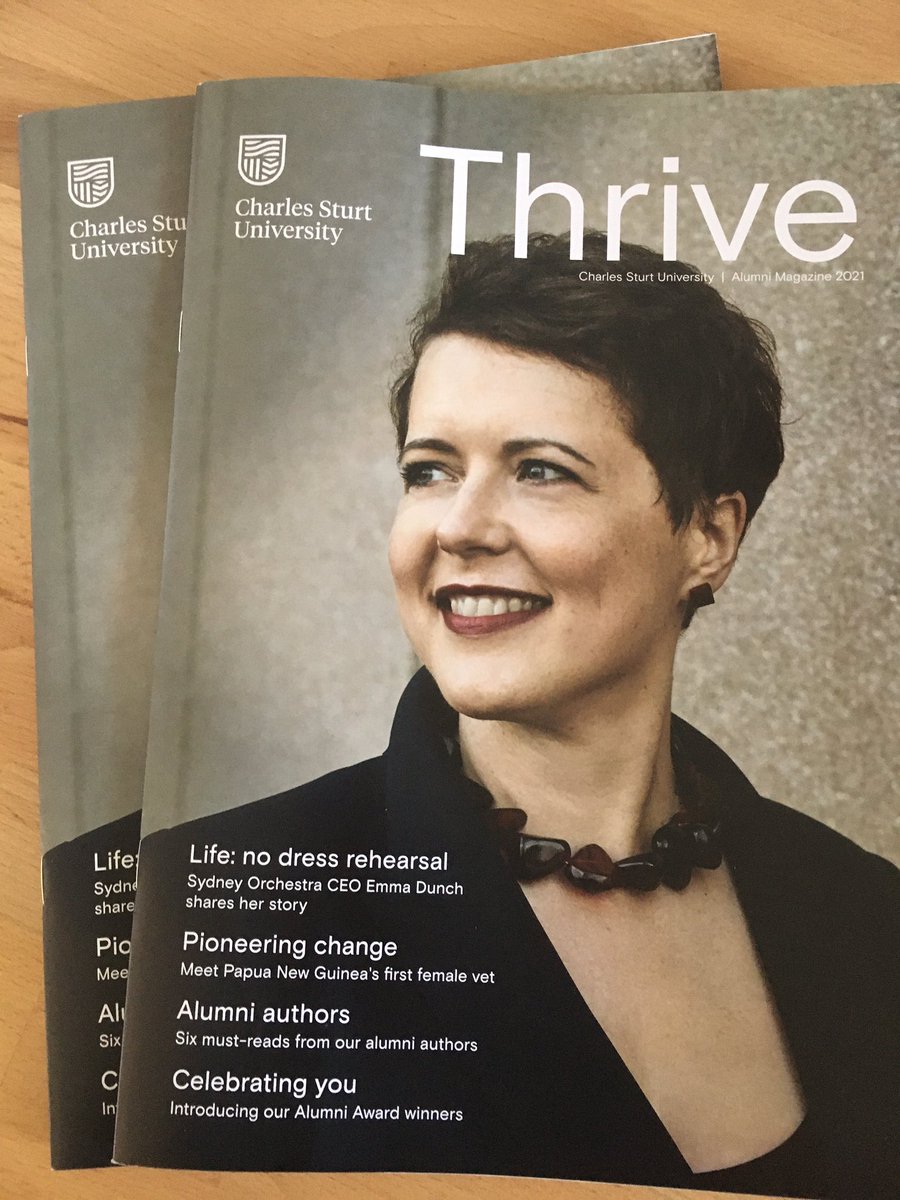 CraigFord_Cyber's tweet photo. A great surprise from @CharlesSturtUni with some physical copies of their alumni Thrive magazine in the mail that features my second
book as one of the “Six must read” books. 
#CSU #csuthrive #university #ahackeriam 
#ahackeriamvol2 
Get a copy:
https://t.co/AqJuC9Z1VT https://t.co/HhkNsBi8ry