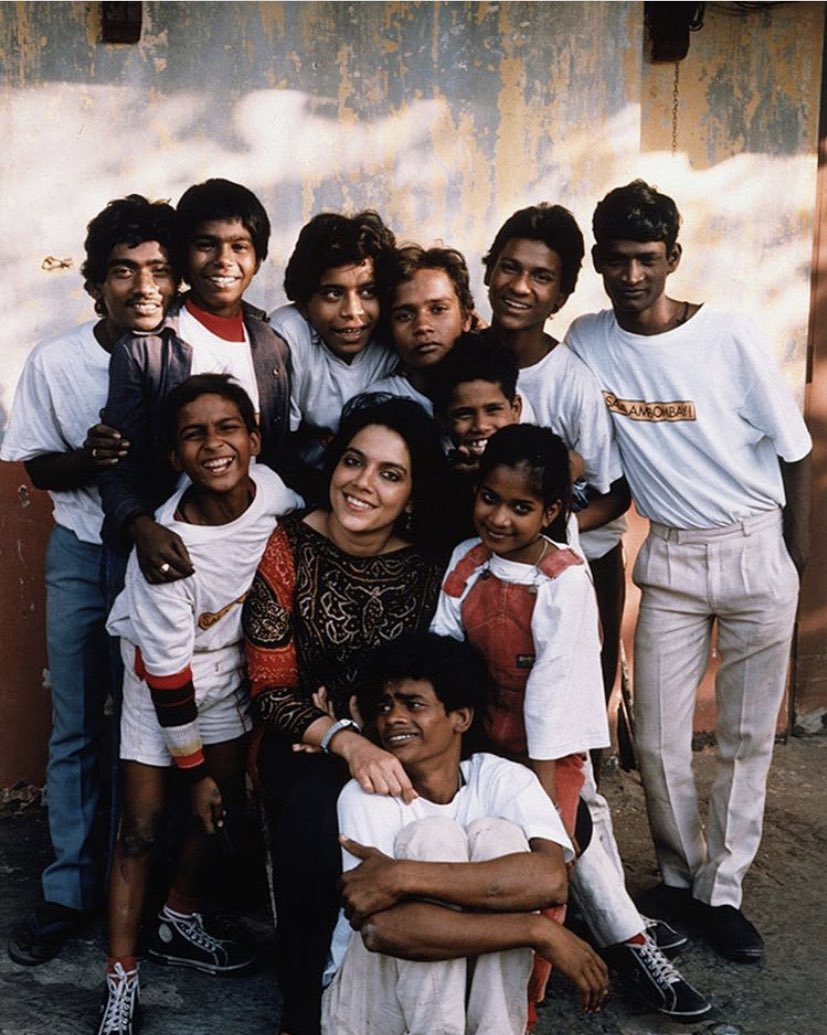 Happy Birthday #MiraNair. 

In this photo she is with the cast of #SalaamBombay (1988). 

What are your favourite Mira Nair films? 

@MiraPagliNair