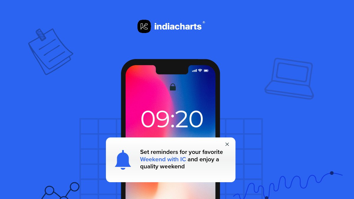 indiacharts's tweet image. Are you excited about another quality weekend?

#weekendwithIC #funlearning #setreminder #insiderclub #marketanalysis #financialliteracy #financiallearnings #indiacharts