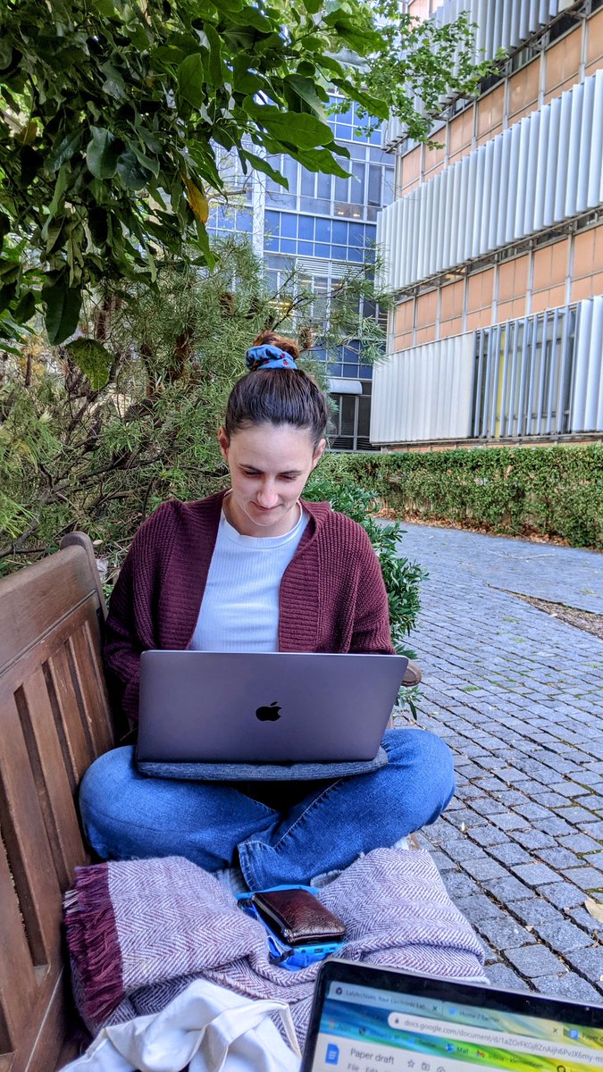 Klemistry's tweet photo. So good to be able to work on our paper about using @GitHub as an ELN  *in person* with @krscroggie 😊 https://t.co/UP8yYJd7uF