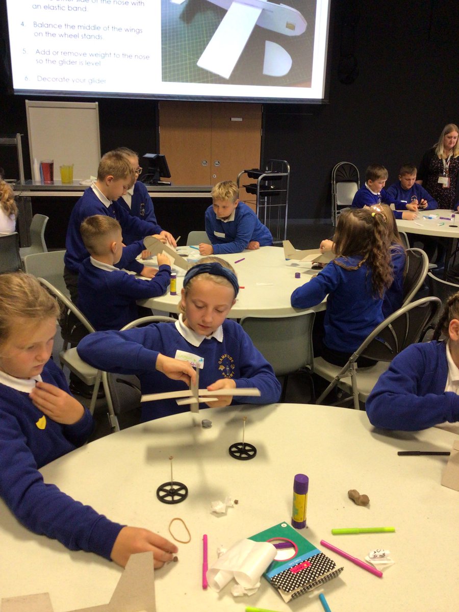 MrsGrovesCPS's tweet photo. 6RG had a fantastic time at Furness Academy’s STEM Transition Day ✈️ We were challenged to work collaboratively to make a glider ✈️ Two boys won the best design overall🎨 🏆 and two made it to the final 🏅 @CambridgeSch @MrsRebello_CPS @MissBrown_CPS https://t.co/4oBRVjYMA0