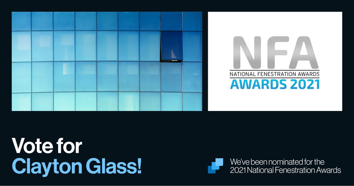 ClaytonGlass's tweet photo. It's 𝗩𝗢𝗧𝗜𝗡𝗚 time! 🕗

Voting for the National Fenestration Awards is open, and Clayton are up for the IGU Manufacturer award. Any vote for Clayton in this year of all years would be met with so much appreciation!

Vote here: https://t.co/YATZgCbLFW https://t.co/G4x5lm3YOs