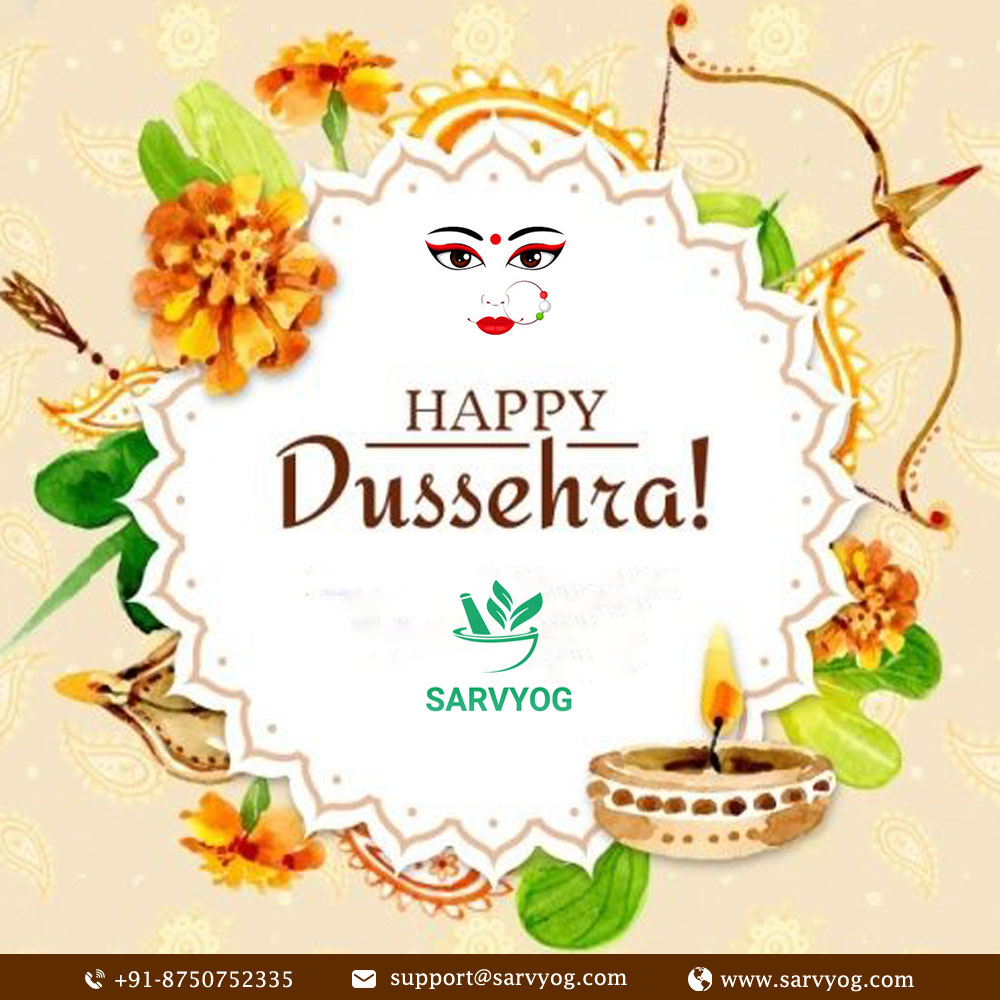 Sarvyog Ayurveda Wishing you a happy Dussehra to all. 
 #srvyog #sarvyogayurveda #happydussehra #dussehra