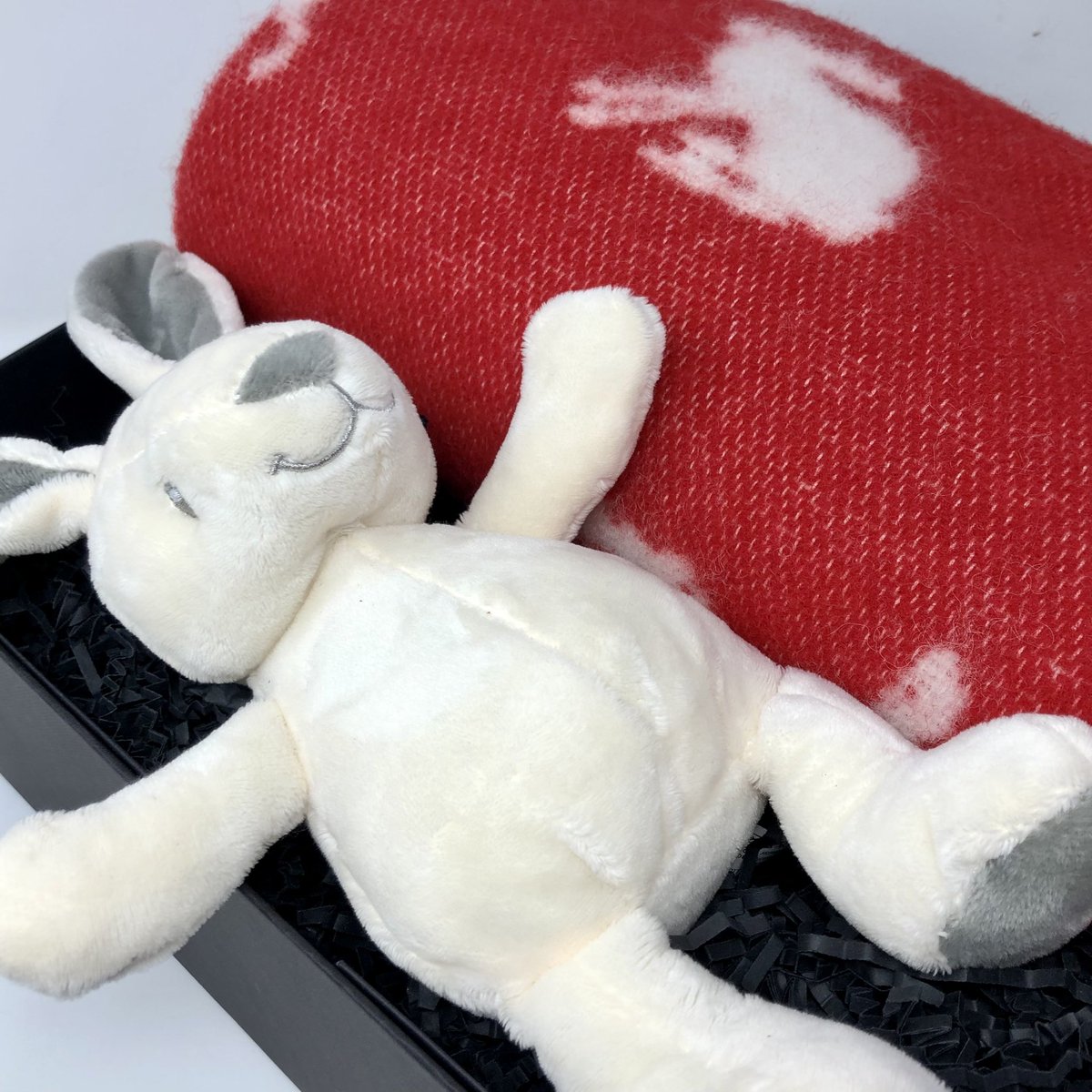 hudsonbellegift's tweet photo. New Blanket &amp; Bunny gift box perfect for a new arrival or snuggly get well gift for a child. To order DM or shop on our website (link in bio) ltd numbers available so be quick with this one. Wrapped in our signature keepsake gift box with ribbon/tag/greetings card❤️@ThePieceHall https://t.co/oXSdGcKOrb