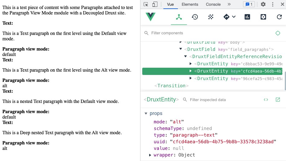 Another <a href="/DruxtJS/">DruxtJS</a>  Experiment, this time it's the Paragraph View Mode module: github.com/Decipher/druxt…

What should I try to decouple next?