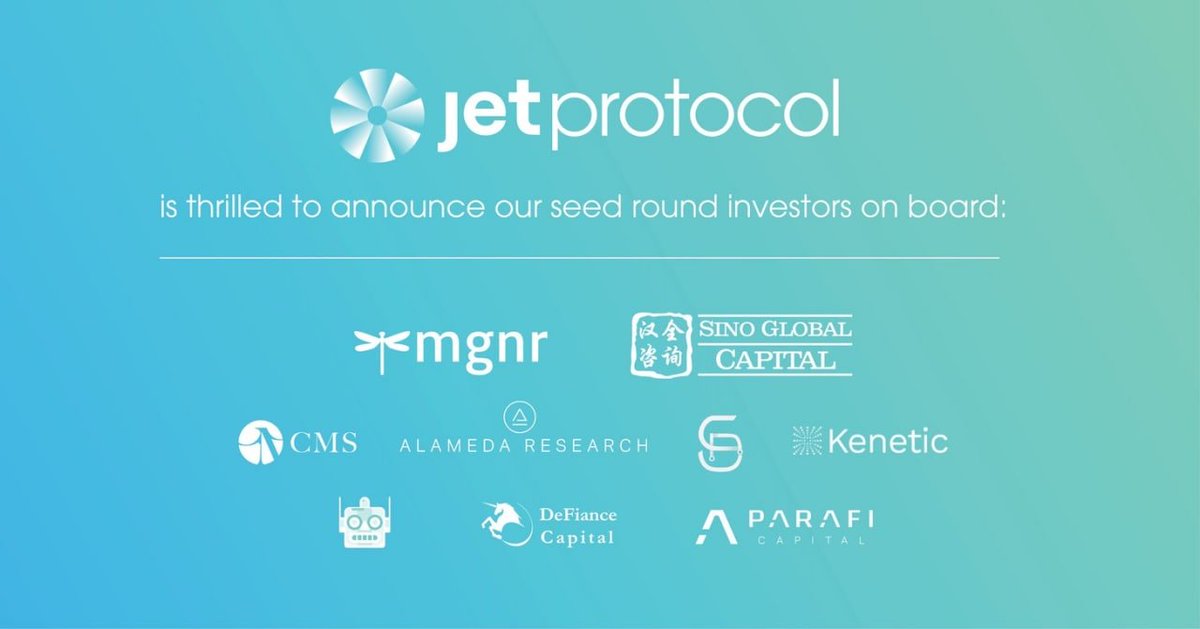 CryptoAssassin4's tweet photo. @JetProtocol  Why I am a bull  🧵

1/

Only 157 min coins in circulation (current mcap 78mn)
Will Barnes is ex-Maker, Absolute rockstar of a dev.
Sam wanted to invest in $JET ever since they won the DeFi hackathon.

T1 Investors: DeFiance, ParaFi, MGNR, CMS, Alameda, Kenetic https://t.co/VWJ6gfgAUq