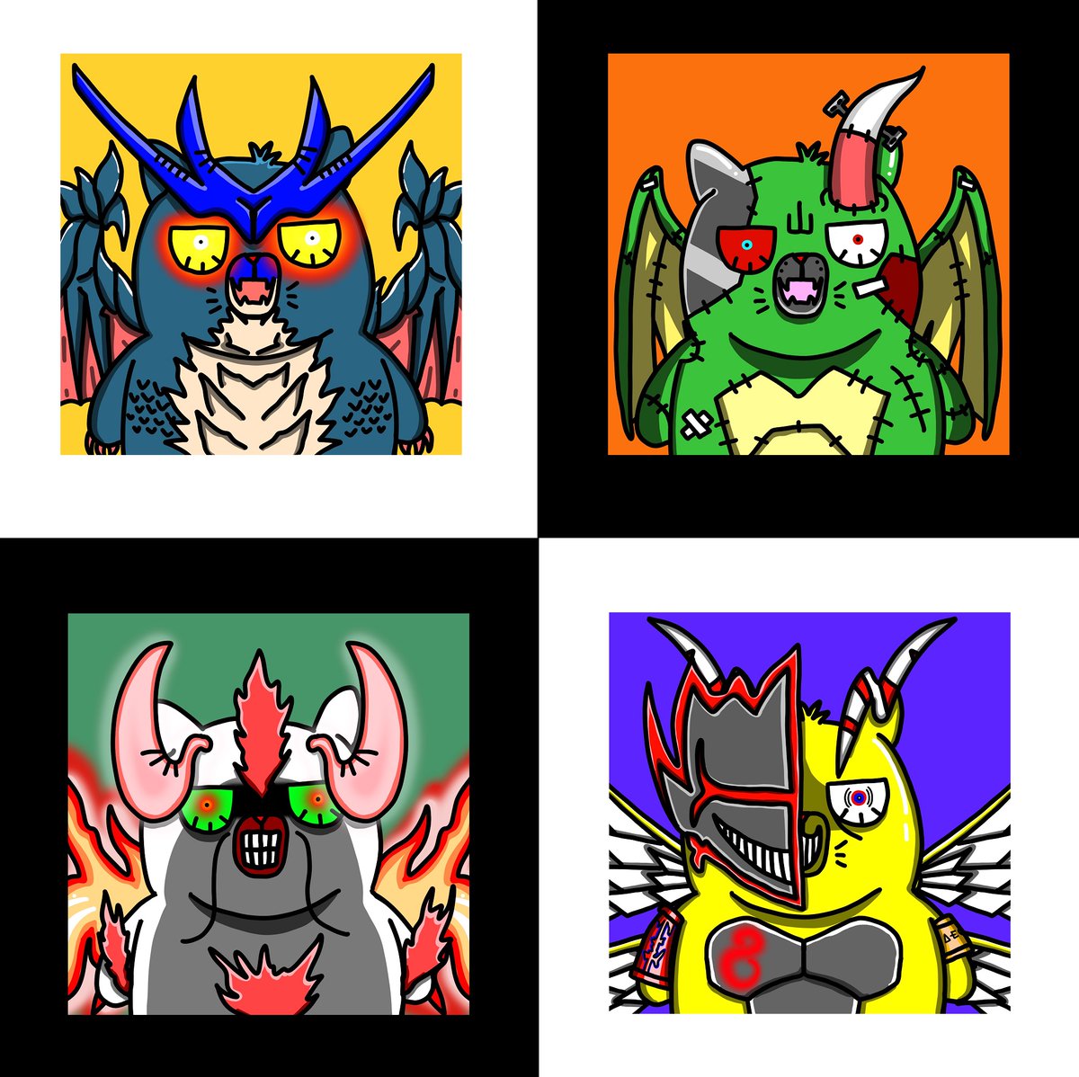 WORLD OF DRAGO-CAT IN YOUR AREA !!!
The new drago-cat of the side, Light and Dark.
✨Class UC ✨but COOL 😁
1.Valcan
2.Frankenstein
3.FireBom
4.Giga Mask
You can see others at the link.
opensea.io/collection/not…
Hope you enjoy
Thank you all
#nftcollector #NFTdrop #NFTTHAILAND