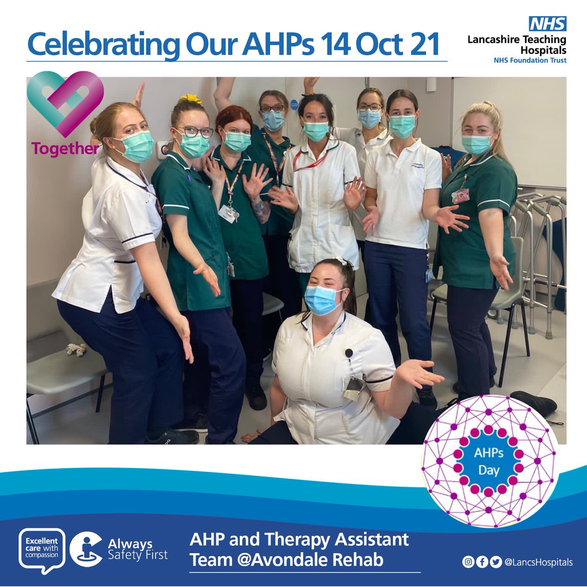 As AHPs day/week closes I have to share one of my favourite team photos; it’s shines comradery. #teamwork #AHPsDay <a href="/clairegranato/">Claire Granato</a> <a href="/annetuc_ot/">Anne Tucker</a>