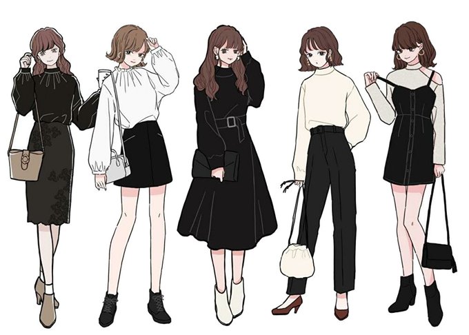 レディース服のtwitterイラスト検索結果 古い順
