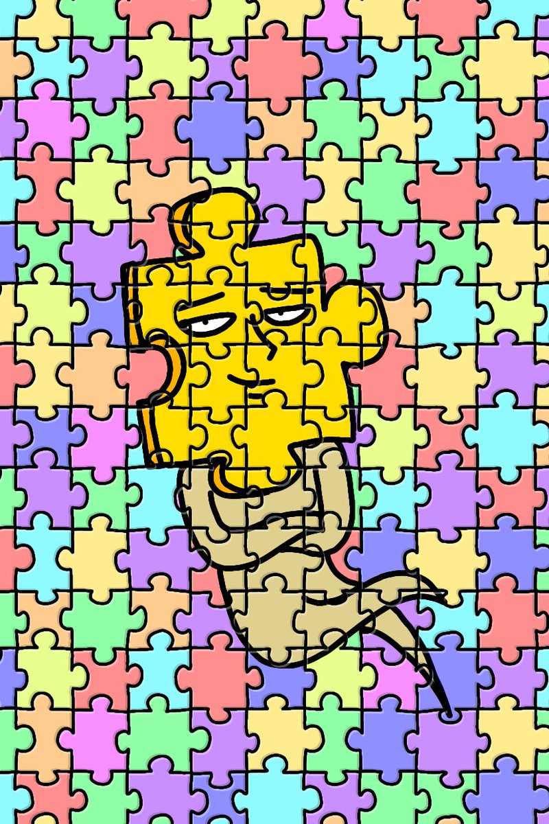 パズルさんパズル 絵 イラスト お絵描き 落書き カツキのイラスト