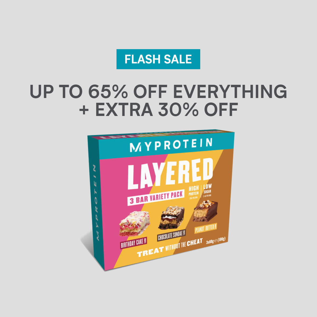 #Myprotein Flash Sale - Up to 65% Off + Extra 30% Off
bit.ly/3aJVK2g
