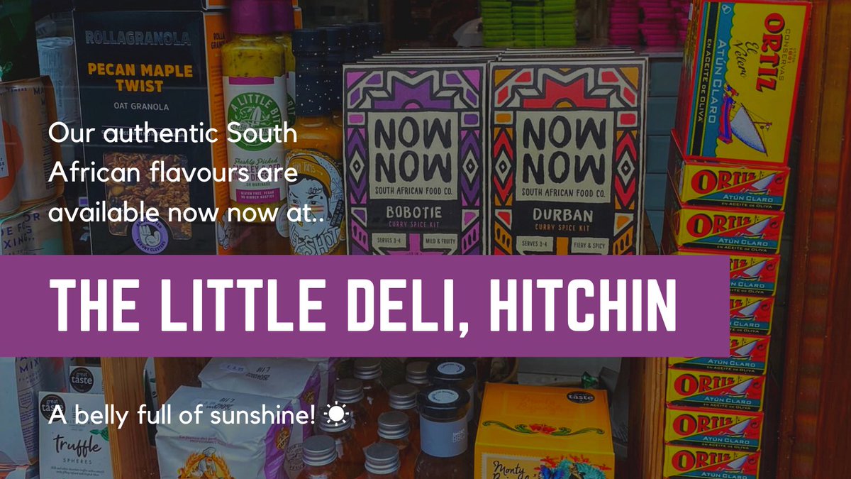NowNow Food Company (@nownowchow) on Twitter photo Shopping in Hitchin? ๐ Head to Hermitage Road and pick up any of our South African curry spice kits from <a href="/HitchinDeli/">The Little Deli</a> ! An idea for dinner ๐ฅ or maybe a Christmas stocking ๐คญ๐ Too early? ๐ #hitchinfood #bunnychow Shopping in Hitchin? ๐ Head to Hermitage Road and pick up any of our South African curry spice kits from <a href="/HitchinDeli/">The Little Deli</a> ! An idea for dinner ๐ฅ or maybe a Christmas stocking ๐คญ๐ Too early? ๐ #hitchinfood #bunnychow