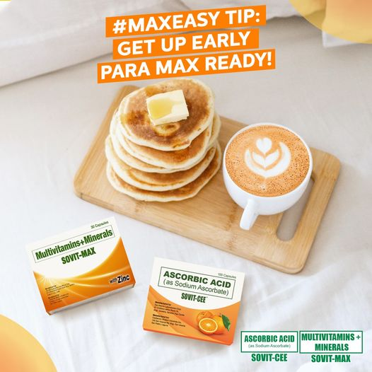 sovitvitaminsph's tweet photo. sa pang #maxeasy tip: Get up early para max ready! #GawingMaxEasyAngLife #SovitMax https://t.co/UN5gIiiUHn