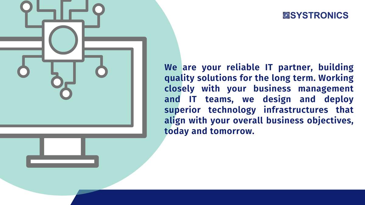 Led by our team of solution architects and consultants, we offer a comprehensive portfolio of services including IT strategy, systems architecture, project management, quality deployment, and ongoing technical support
🌎 buff.ly/3j4GbqD
📩 sidsales@systronics.ae