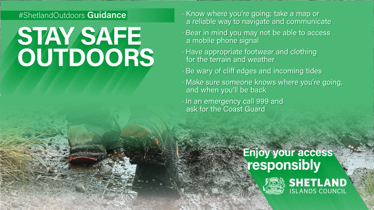 Enjoy #Shetland outdoors safely with this advice from our #ShetlandOutdoors team.

Read it here shetland.gov.uk/blog/shetlando…