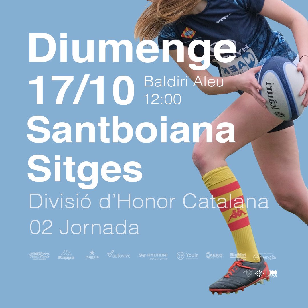 U.E. Santboiana (@uesantboiana) on Twitter photo 📍 Primer partit oficial de la temporada al Baldiri pel Sènior Femení! 🙌🏻
2ª Jª Div. d’Honor Catalana Fem. 🏆
🏉 𝗨.𝗘. 𝗦𝗮𝗻𝘁𝗯𝗼𝗶𝗮𝗻𝗮 🆚 <a href="/rugby_sitges/">Rugby Club Sitges</a>
📍 Baldiri Aleu
📆 Diumenge 17 octubre - 12.00h
🎥 En directe a YouTube: youtube.com/watch?v=vzVRAb…
#FerroSantBoi 📍 Primer partit oficial de la temporada al Baldiri pel Sènior Femení! 🙌🏻
2ª Jª Div. d’Honor Catalana Fem. 🏆
🏉 𝗨.𝗘. 𝗦𝗮𝗻𝘁𝗯𝗼𝗶𝗮𝗻𝗮 🆚 <a href="/rugby_sitges/">Rugby Club Sitges</a>
📍 Baldiri Aleu
📆 Diumenge 17 octubre - 12.00h
🎥 En directe a YouTube: youtube.com/watch?v=vzVRAb…
#FerroSantBoi
