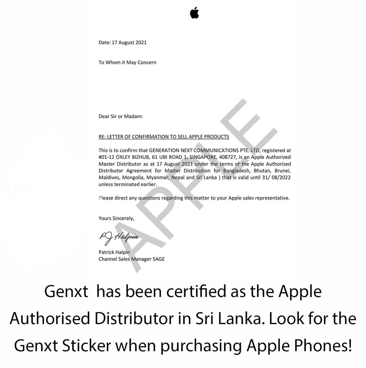 ashenoffcl's tweet image. Look for Genxt Sticker when u get Apple  Products in Sri Lanka #genxt #appleauthorized #apple #tech