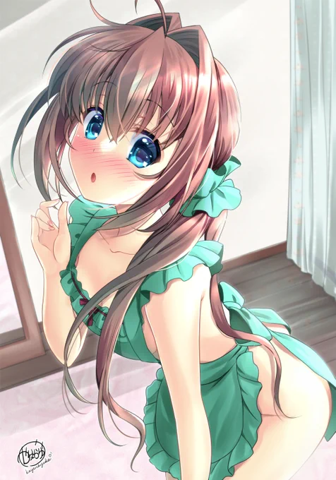 「えっ!!」
試着してたら、帰宅してきて見られちゃった💦💦💦
キャーはずかしい～✨✨✨✨ 