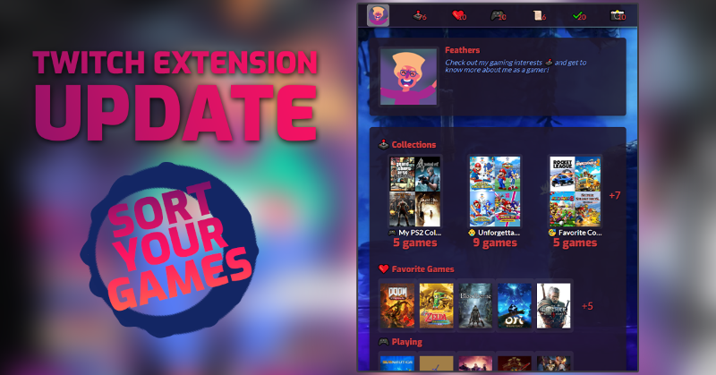 rankoneglobal's tweet photo. Got a RankOne #TwitchExtension #update for you! 🎉

Move your games around on your #gamingprofile and they will show up in that order in your extension 🎨 https://t.co/0lREZpYjRh