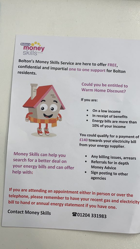 bolton_talk's tweet image. Today Bolton’s Money Skills’ representative came to one of EFIF classes to talk about free support regarding energy suppliers