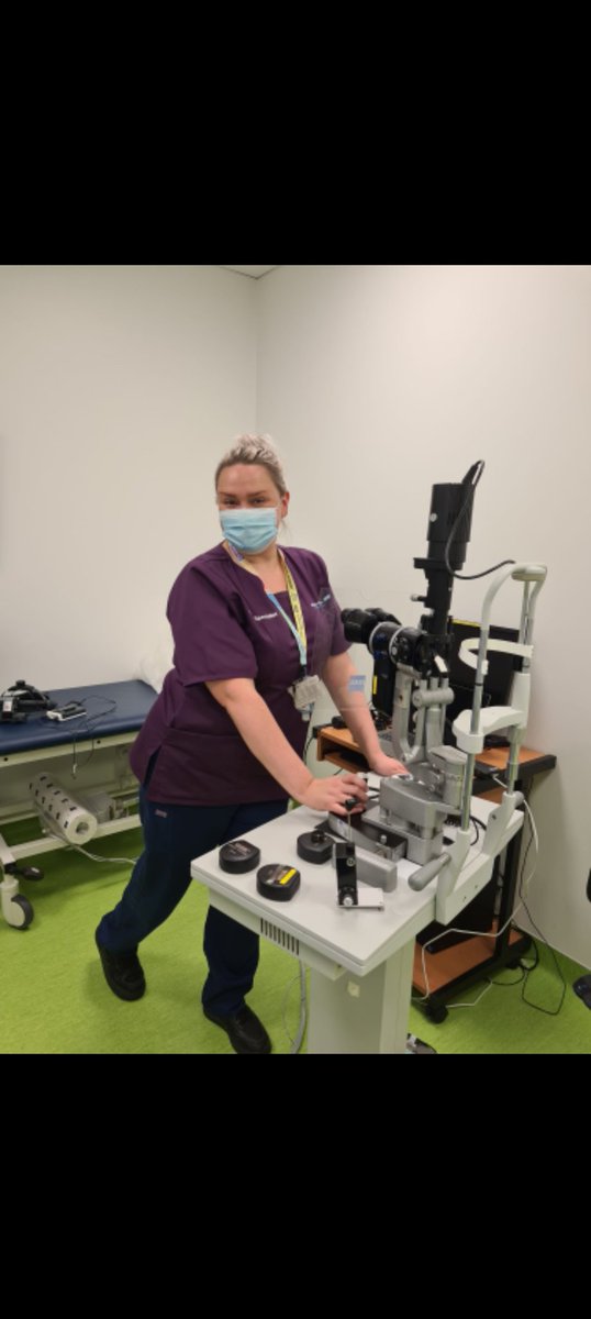 AHOphthalmology's tweet photo. Look at our (first ever in @AlderHey!) Paeds Ophthalmology Specialist Nurse @jodiependo looking fab in purple 💜👩⚕️👏 #NewUniform #ExtendedRole https://t.co/aW2qHnb07j