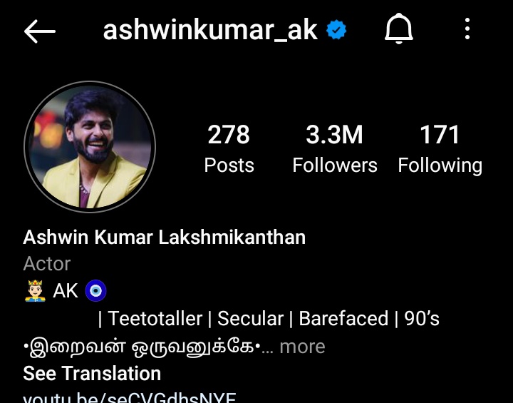 RithikkaSelvan's tweet photo. And yesss another stone added to his crown 👑❤️
Happy 3.3M Followers on Twitter Mannaaa 🔥
#Ashwinkumar #ESPShootWrapped
@i_amak 🔥 https://t.co/Ohn3cIxS7p