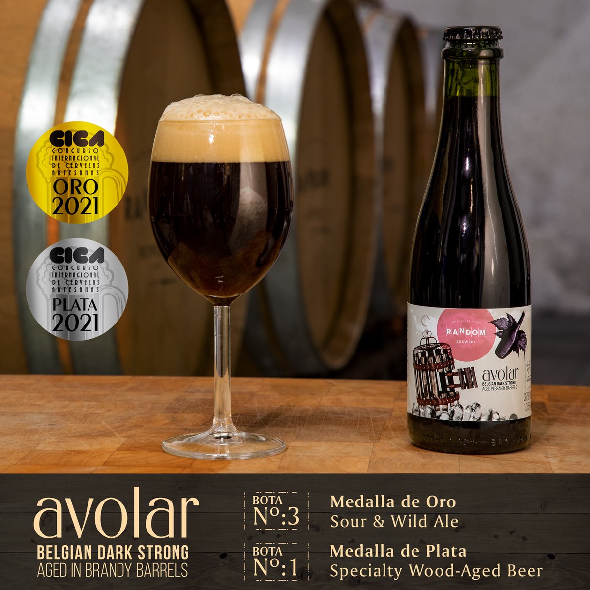 La nostra primera cervesa ha obtingut dues medalles en el CICA! Estem super orgullosos, la podeu trobar al nostre web.
¡Nuestra primera cerveza ha obtenido dos medallas en el CICA! Estamos super orgullosos, la podéis encontrar en nuestra web.