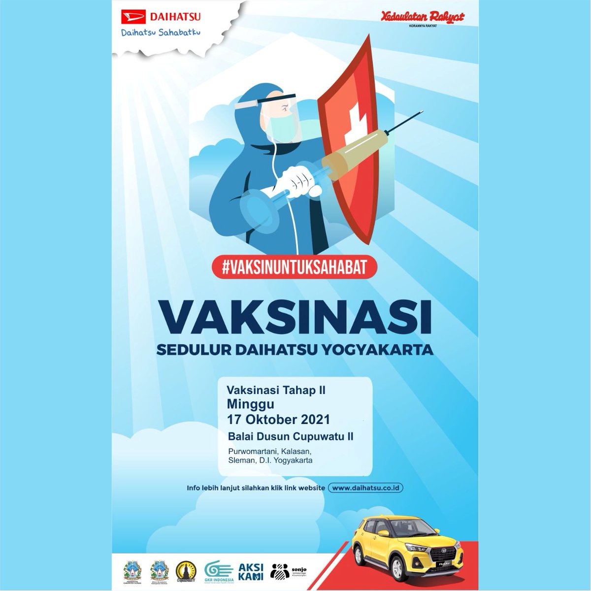Cupuwatu2ID's tweet photo. Diberitahukan kepada masyarakat  yang telah menerima vaksin Sinovac dosis 1 pada tanggal 19 September 2021 di Balai Dusun Cupuwatu II, maka pelaksanaan pemberian vaksin Sinovac dosis 2 akan diselenggarakan di tempat yg sama. https://t.co/b2WgBrt4cp