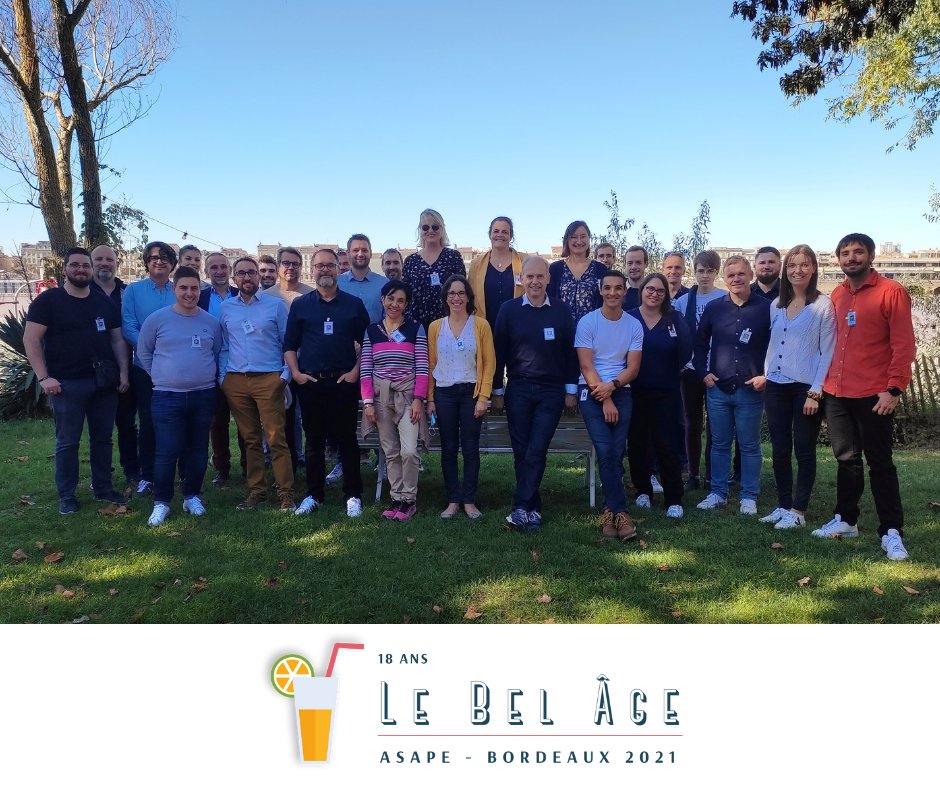 Asape_SND's tweet photo. Jeudi 7 octobre, nous avons fêté 18 ans d’existence. C’était l’occasion de se réunir et d’échanger sur les années écoulées et celles à venir ! Nous remercions très chaleureusement nos équipes, nos clients et nos partenaires de faire partie de l’aventure Asapienne ! #pme #bordeaux https://t.co/RDmji8Sr82