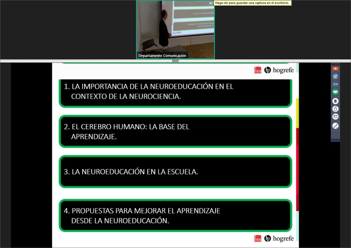 TEAEdiciones's tweet photo. ¡Empezamos! Conferencia “Neuroeducación. Educar desde el cerebro” con José A. Portellano. Doctor en Psicología. Neuropsicólogo. Psicólogo Clínico. Profesor Titular del Dpto. Psicobiología y Metodología de las Ciencias del Comportamiento en la UCM. #TEAOrienta #Neuropsicología https://t.co/CniyhBsEmV