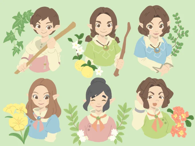 #ゼルダの伝説 
#Zelda 
#linktober
Day13:NPC
HATENO GIRLS! 