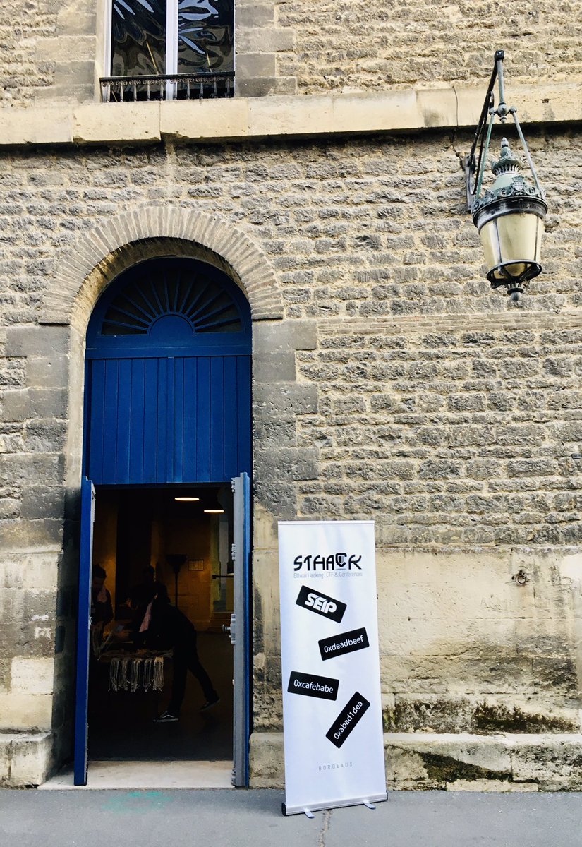 ManoMano_Tech's tweet photo. We just arrived at #Sthack21, a 24h-event about #cybersecurity in #Bordeaux 🤓 Event has been kicked-off with welcome words by @flemarch and a retro on 10y of Sthack event by @agixid 👍

#sthack #security #CTF #keynote #support #community #sponsor 
cc @sth4ck https://t.co/58QjJh774Y