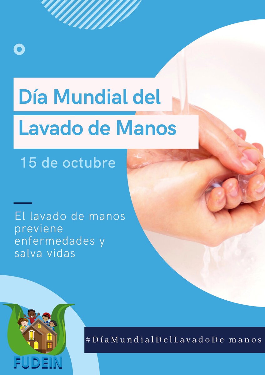 fudein's tweet photo. El 15 de octubre es la fecha que la OMS decretó para el Día Mundial del Lavado de Manos. Un hábito que debe ser parte de nuestra rutina diaria y a través del cual evitamos el contagio y propagación de muchas enfermedades, sobre todo en estos tiempos de COVID-19. https://t.co/awmGMpkn4E