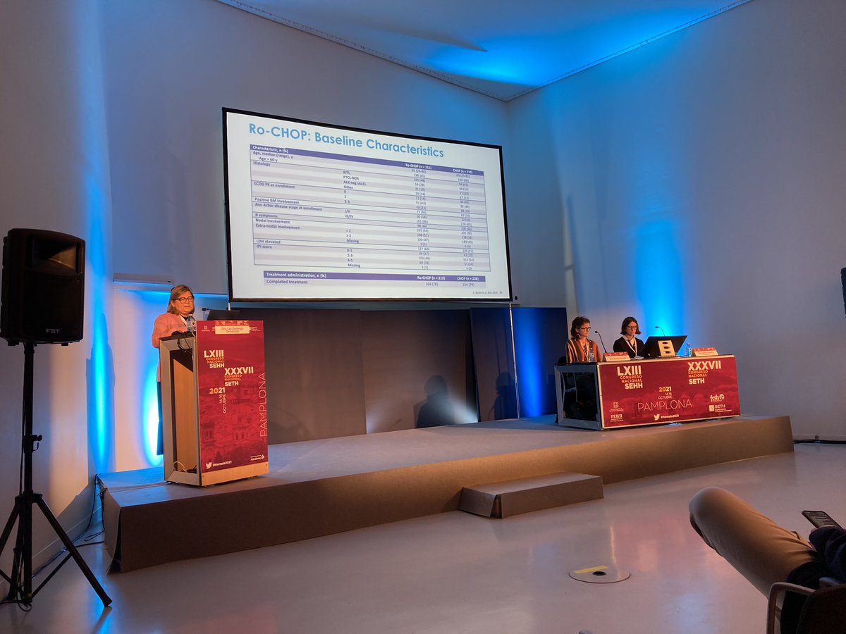 AnnaSureda5's tweet photo. Excellent presentation by @Evadodo23 from @HHospitalet @ICOnoticies discussing new first line treatment strategies in Peripheral T cell lymphomas. Well done, Eva!! 👏👏👏✌️✌️✌️ https://t.co/gv2oBPFgk9