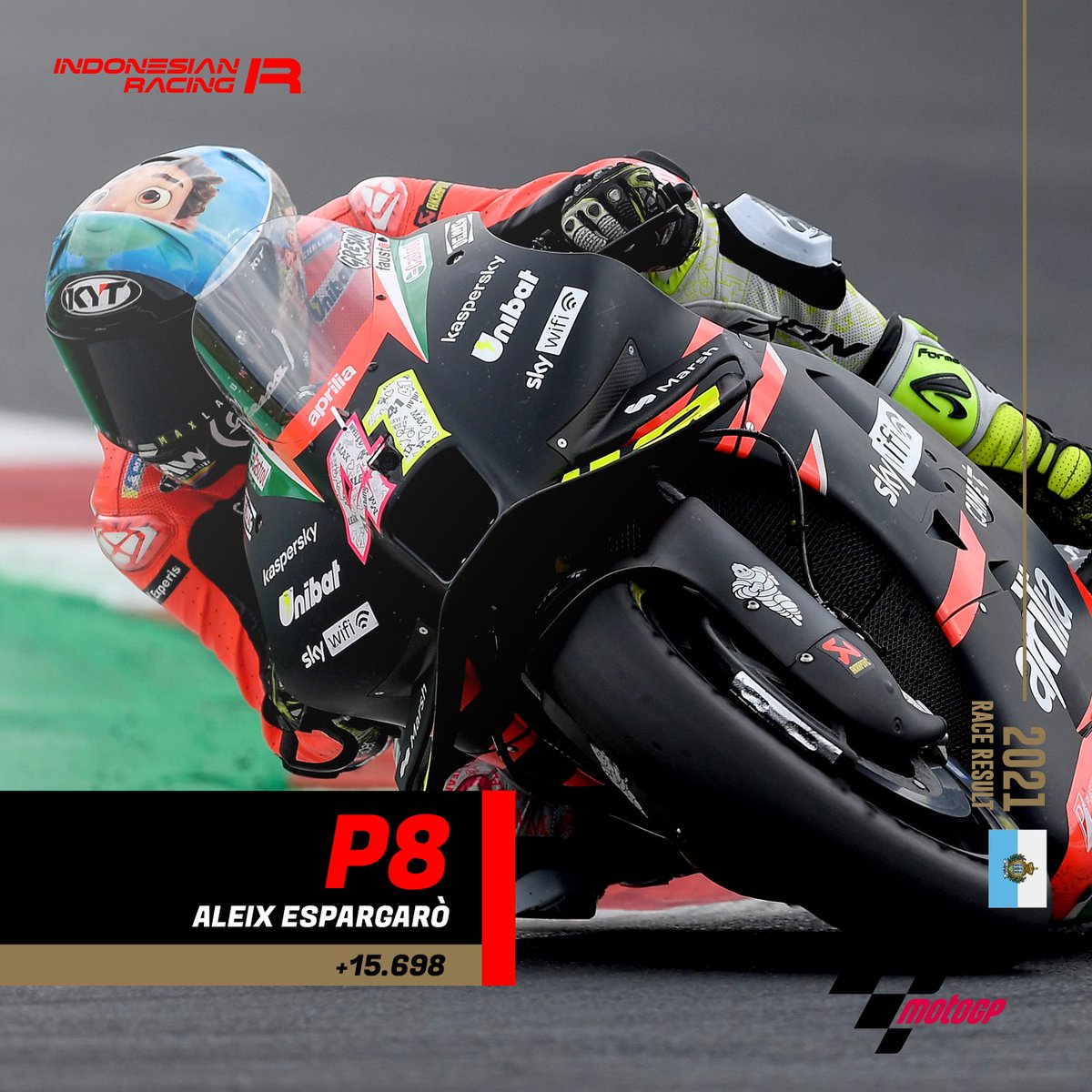 ID_RacingTeam's tweet photo. Selain @gabrirodrigo2 yang tidak start lantaran didera cidera lepas insiden di #AragonGP, @jeremyalcoba hanya masuk finish di urutan 16.

#EngineOnIndonesia #indonesiaracingteam #motogp #moto2 #moto3 #gresinifamily https://t.co/0vzA2tb887