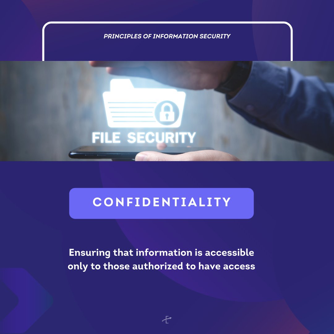 excetureinc's tweet photo. #BeCyberSmart Learn about the Principles of Information Security
 
#cyberawarenessmonth  #informationsecurity #dataprivacy #cybersecurity https://t.co/Wy1xR0nvEL