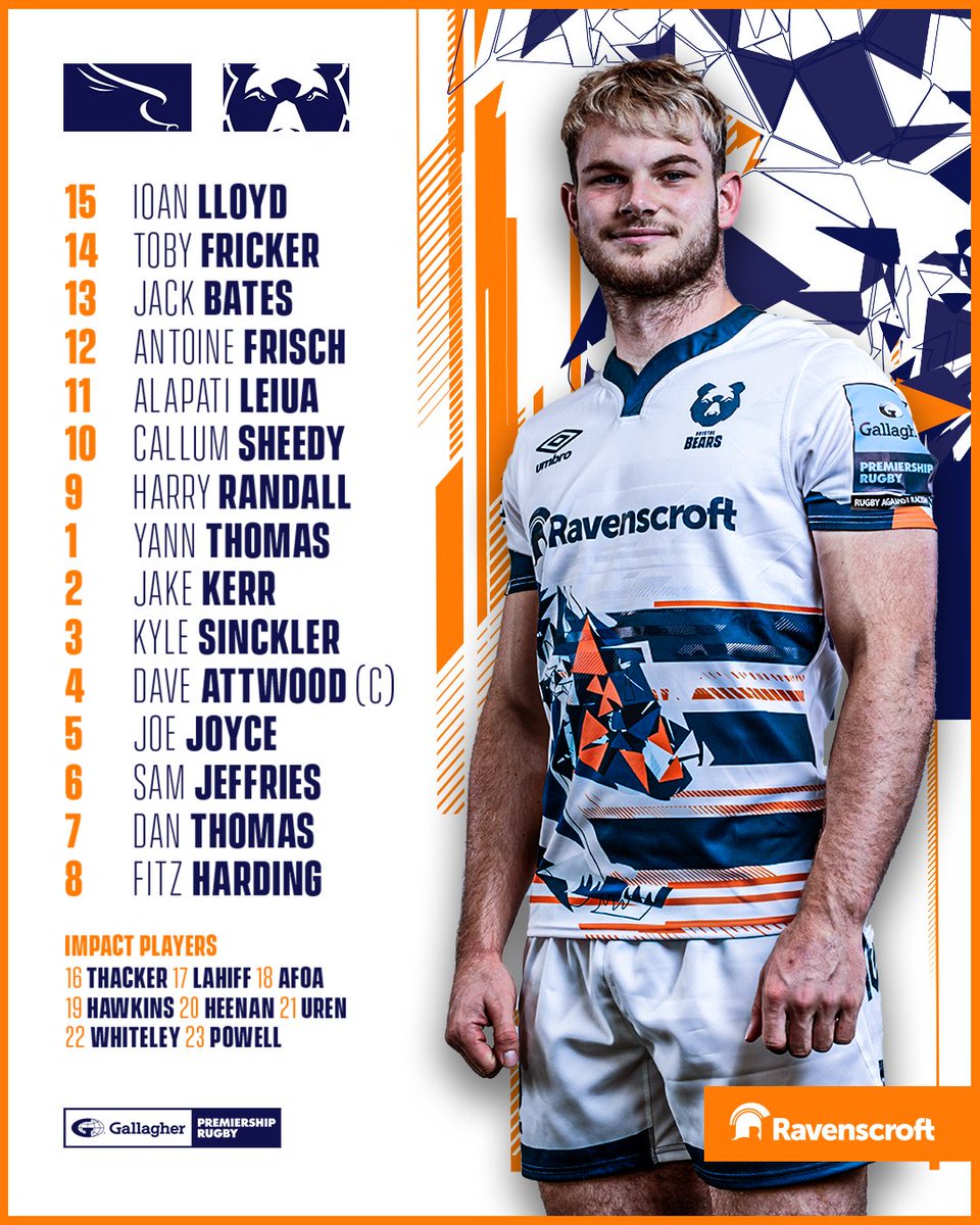 BristolBears's tweet photo. 🆙 𝗧𝗛𝗘 𝗕𝗘𝗔𝗥𝗦! 🐻

#NEWvBRI | #BristolBears https://t.co/y08u1vYkXs