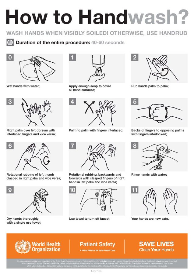 Today is #GlobalHandwashingDay.
Here's how to #WashYourHands properly.
Use soap and water for at least 40-60 seconds.