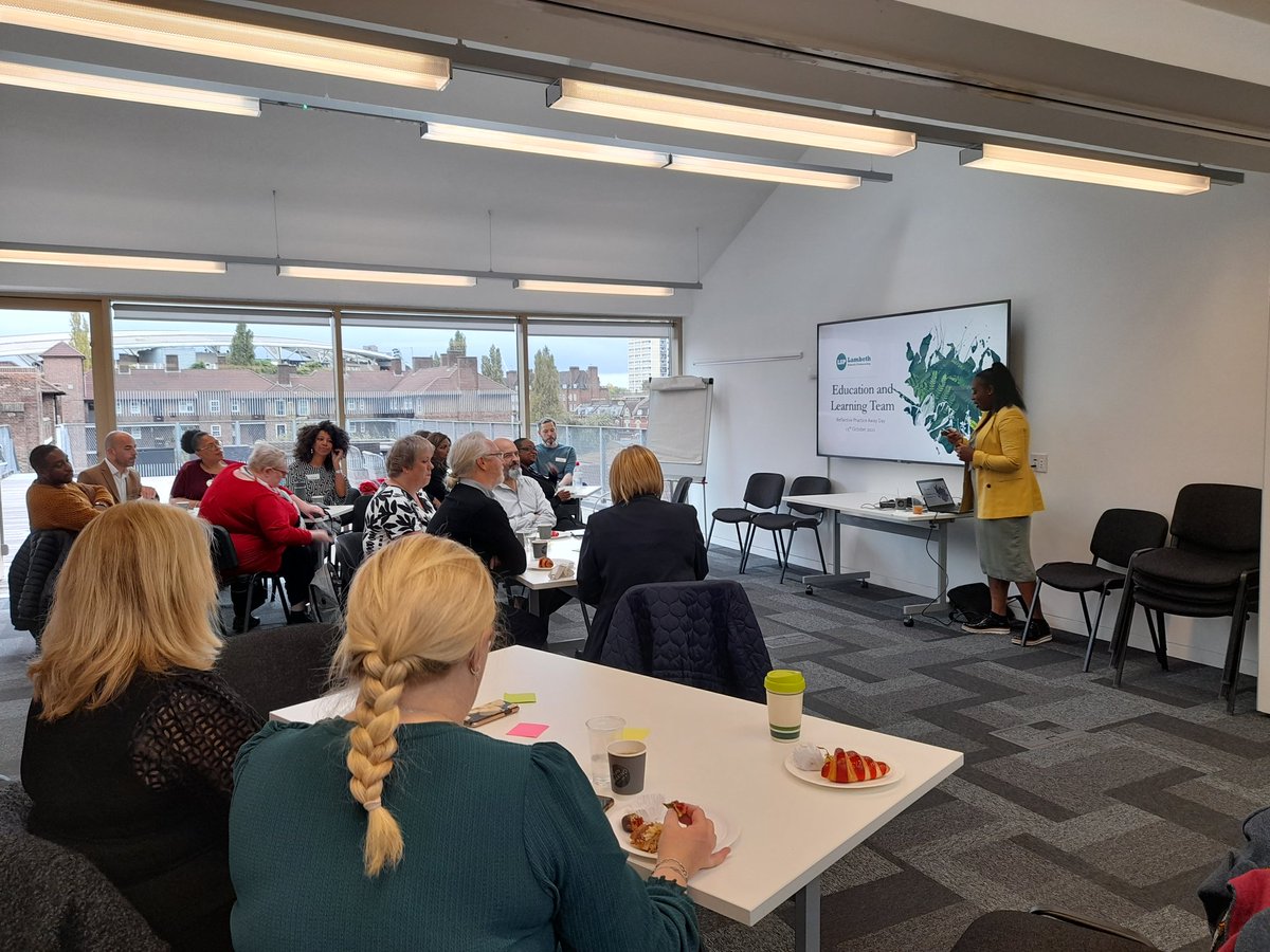a_phil_1's tweet photo. Very excited about the Education and Learning @lambeth_council first ever team away day. Today is a day of reflective practice for safeguarding all our children young people. Led by our awesome @bentil_q senior safeguarding manager. https://t.co/PNQGKg3DQ0