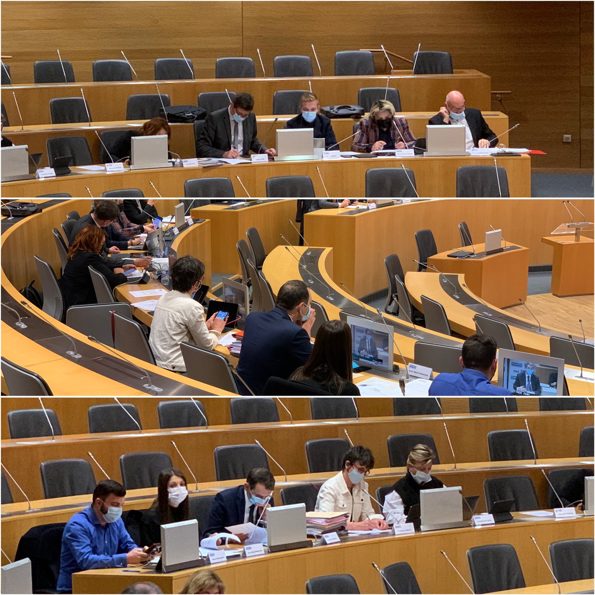 RNGrandEst's tweet photo. 🔵 Vos élus présents en Commission Permanente à #Strasbourg. #CPOct21 #GrandEst https://t.co/XKrXUSWT6I