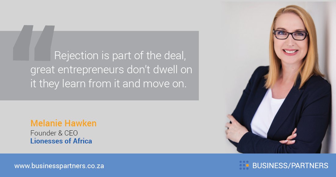 BizPartnersLtd's tweet image. "Rejection is part of the deal, great entrepreneurs don't dwell on it, they learn &amp;amp; move on"  - Melanie Hawken 

Are you a great entrepreneur?  
#FridayMotivation #EngagementFriday