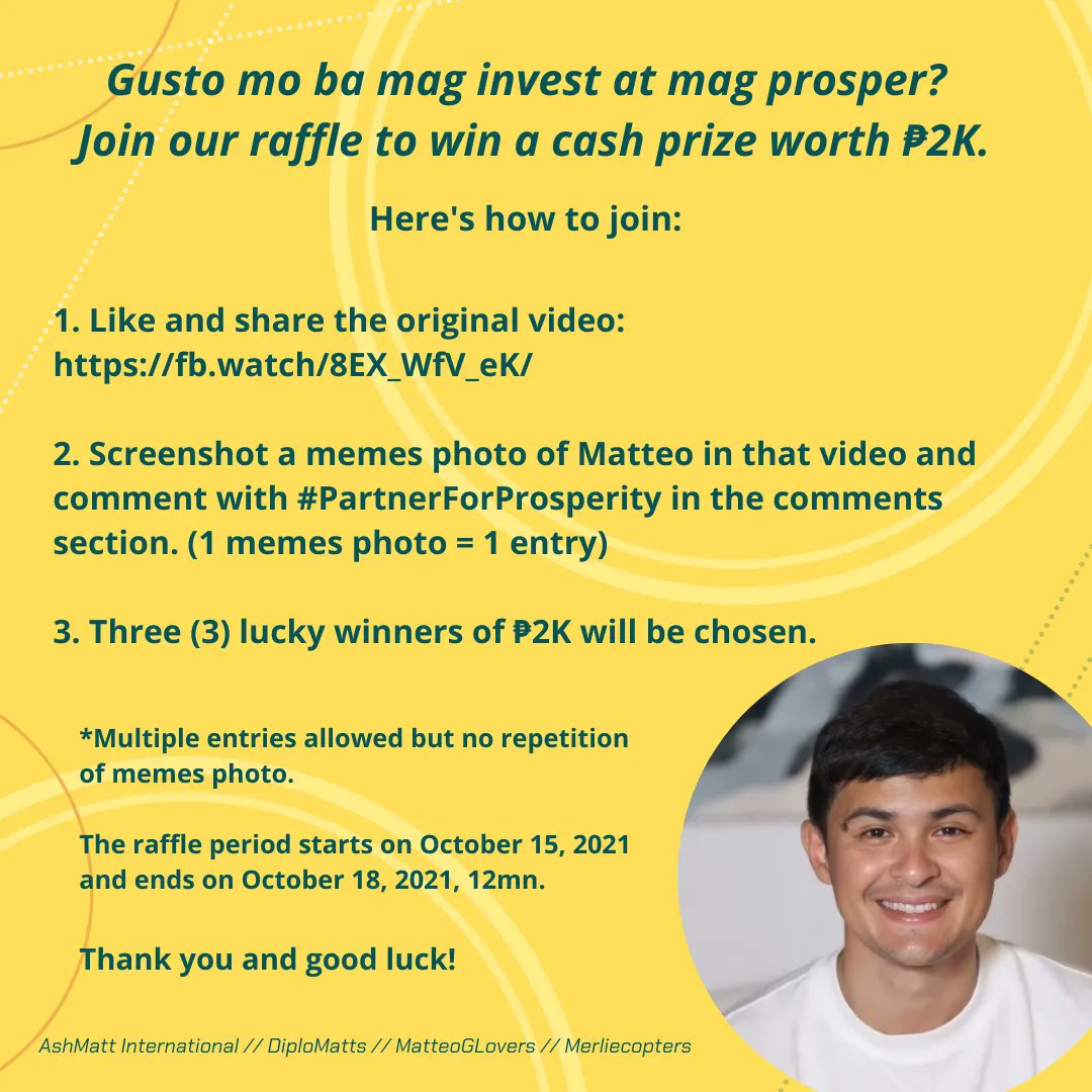 _DiploMatts_'s tweet photo. All Matteo and Ashmatt fans  😊
Let's join sa raffle on Fb to win 2k 😊🎉

#PartnerForProsperity
#SunLifePartnerForProsperity https://t.co/QuQXUKeEb4
