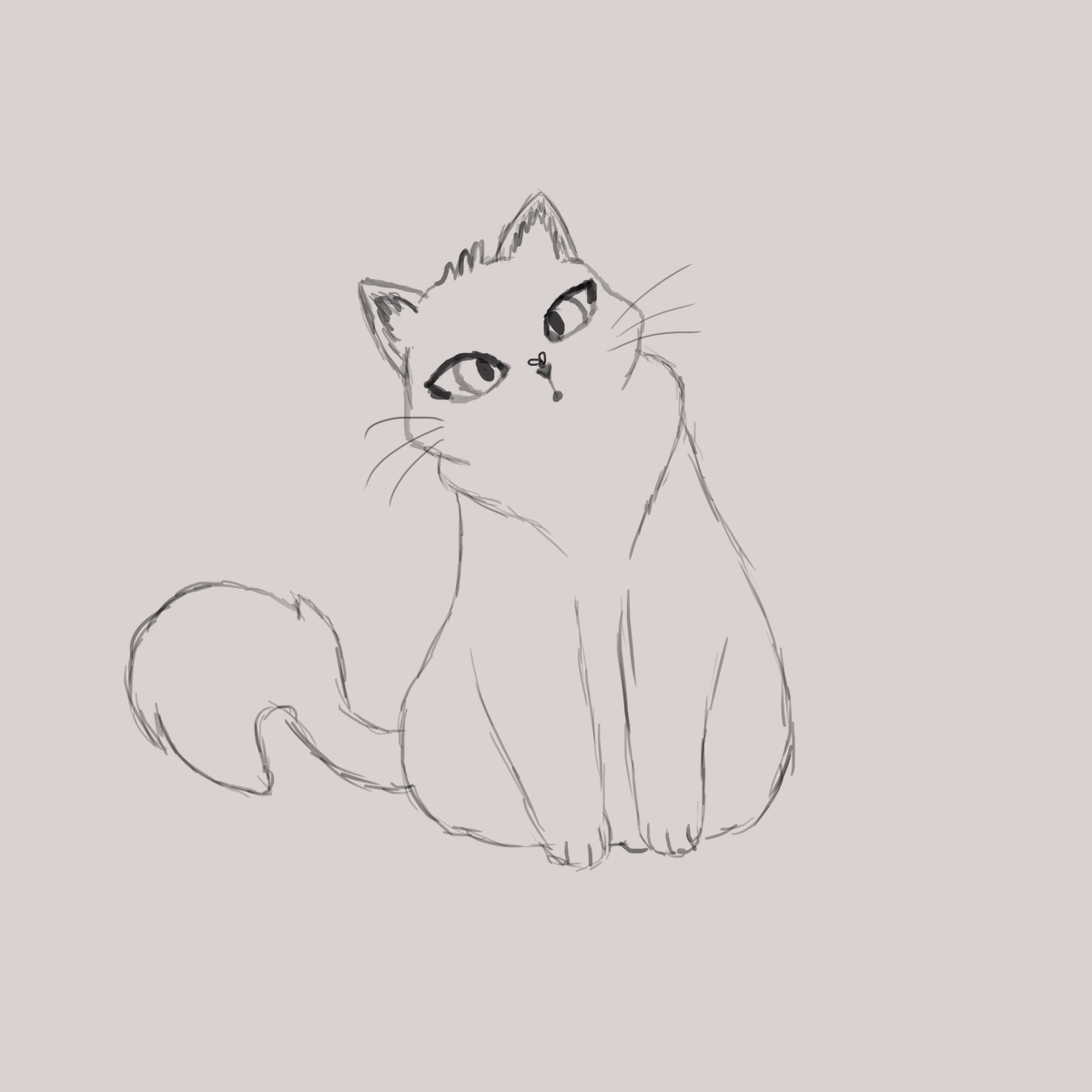 serubeena's tweet photo. For DA Tutorial series - Cat.
Just a quick sketch.
#cat #sketch #datutorialcat #digitalart #kawaii #kitty https://t.co/WUiqkpEr8m