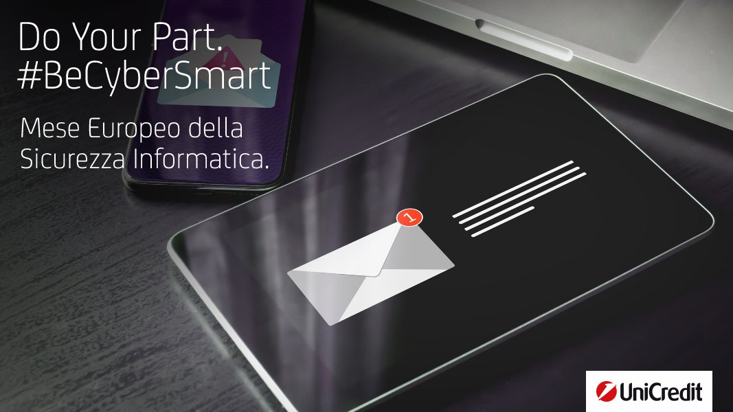 #UniCredit4You: e-mail, SMS o chiamata sospetta? Occhio alle truffe online! Riconosci i segnali d'allarme e rimani sicuro e protetto. bit.ly/3p4RBhT #OneUniCredit #CyberSecMonth #ThinkB4Uclick #DoYourPart #BeCyberSmart