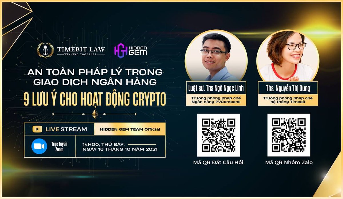 KiwiGROUPinfo's tweet photo. 🪙🪙TIMEBIT'S LEGAL DAY - 9 tips for Crypto investment🪙🪙

👉👉Time to answer your long-time curiosity about legal matters concerning bank transactions and Fintech activities with help from field experts 🤔

🎯 14:00 Sat 16/10/2021 
🎯 Register here: https://t.co/kH4nHhCcgC https://t.co/YM4tXz62gm
